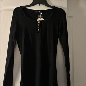 Black Long Sleeve Top